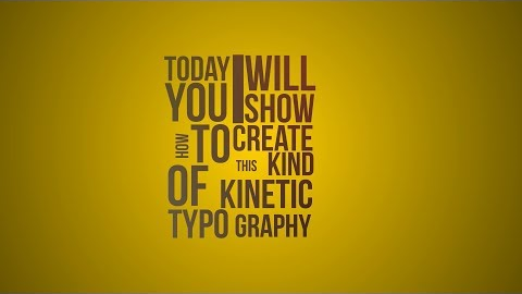 Kinetic Typography In After Effects   Tutorial
