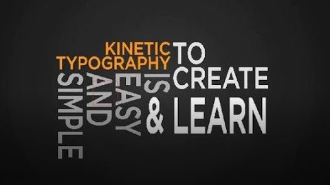 After Effects Tutorial - How to Create Kinetic Typography
