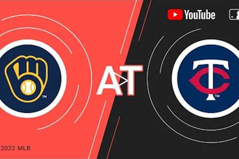 Brewers at Twins | MLB Game of the Week Live on YouTube