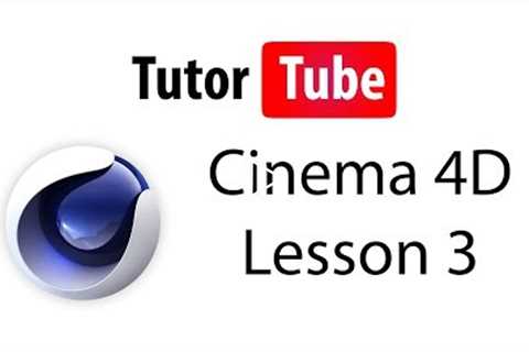 Cinema 4D Tutorial - Lesson 3 - Working with Text