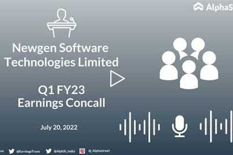 Newgen Software Technologies Limited Q1 FY23 Earnings Concall
