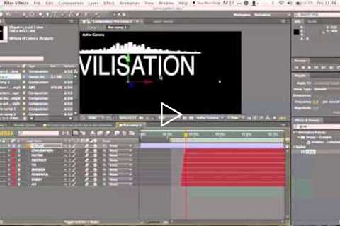 After Effects Tutorial - Kinetic typography effects .mov