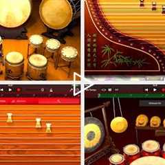 GARAGEBAND 2.3 for iOS - Let's Play The Chinese & Japanese Instruments & Drums