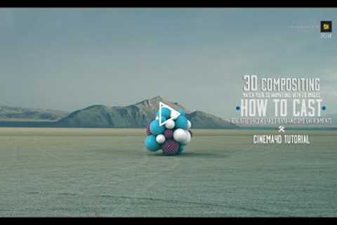 Cinema 4D Tutorial compositing (3d animations on 2d images)
