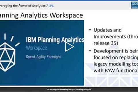 Webinar: Planning Analytics - What We Learned at IBM Analytics University