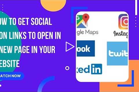 How to get Social Icon Links to open in a new page in your website | Digital Rakesh