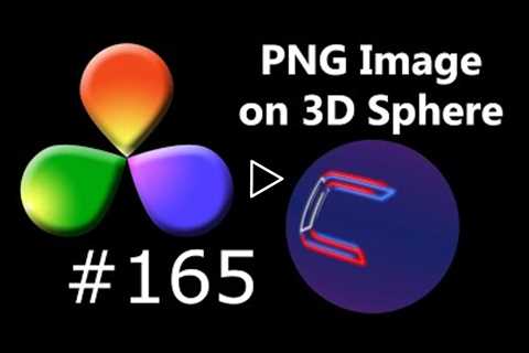 DaVinci Resolve Tutorial: How to Place a PNG Image on a 3D Sphere