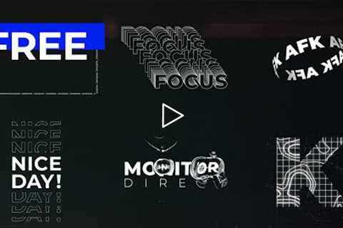 Free Kinetic Typography Pack