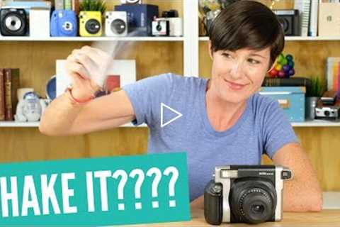 Should you shake instant film?