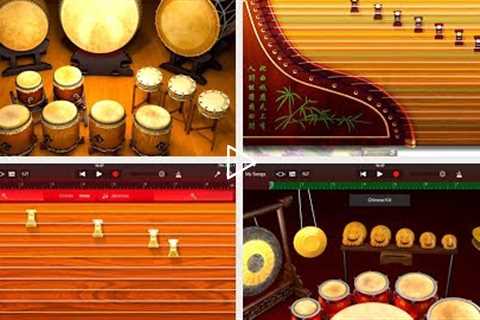 GARAGEBAND 2.3 for iOS - Let's Play The Chinese & Japanese Instruments & Drums