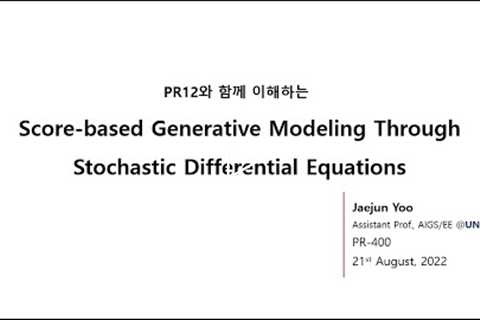 PR12-400 Score-based Generative Modeling Through Stochastic Differential Equations