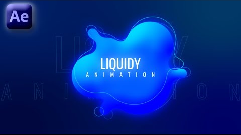 Liquidy Animation In Adobe After Effects - After Effects Tutorial - No Plugins.