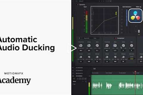 Automatic Audio Ducking — DaVinci Resolve Lesson 18 — MotionVFX Academy