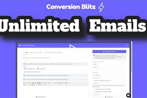 Autoresponder Unlimited Emails and Contacts|Send Unlimited Emails| Conversion Blitz