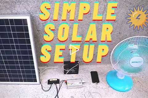 How To Setup A Solar Power System | Cheap Solar Panel System | Quick and Easy Guide