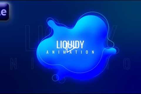 Liquidy Animation In Adobe After Effects - After Effects Tutorial - No Plugins.