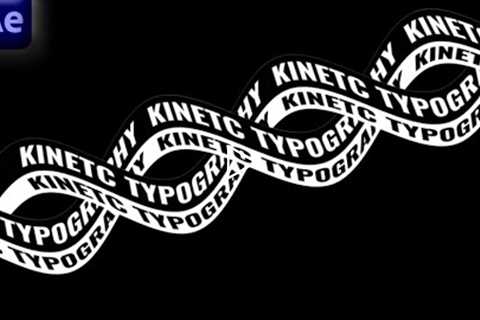 Kinetic Typography In Adobe After Effects - After Effects Tutorial - No Plugin.