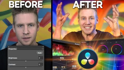 COLOR GRADING CRASH COURSE: From Beginner to Expert in the DaVinci Resolve Color Panel!