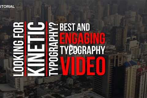 Kinetic Typography Tutorial In After Effects | Alan Mamun