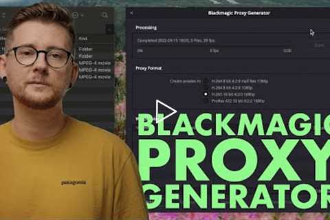 Blackmagic Proxy Generator & PROXY Workflow in Davinci Resolve 18 EXPLAINED! - Tutorial