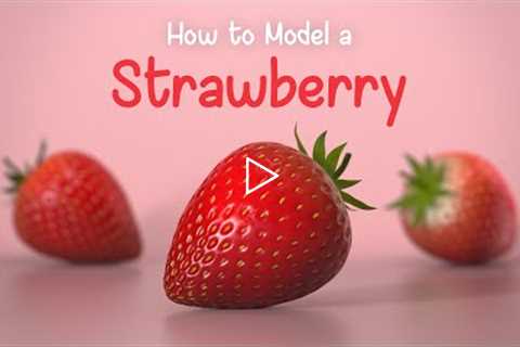 How to Model a Strawberry In Cinema 4D - Tutorial