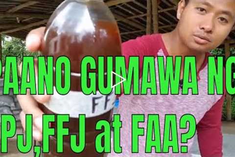 Techno-Feature: Pag-gawa ng FPJ,FFJ at FAA or the 3 basic organic concoctions