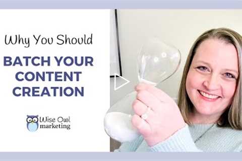 Why you should batch your content #shorts