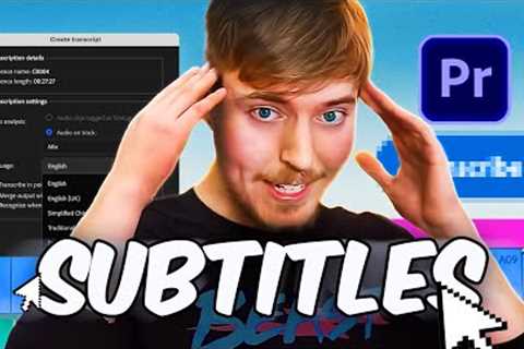 How to Create ANIMATED Subtitles! (Premiere Pro Tutorial)