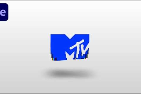 MTV Logo Animation In Adobe After Effects - After Effects Tutorial - No Plugins.