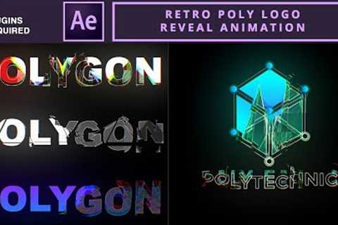 Retro Poly Logo Reveal Animation | After Effects Tutorial