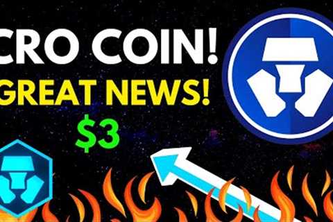 Crypto.Com Coin GREAT NEWS! 🔥 CRO COIN BULLISH PREDICTION! *IMPORTANT UPDATE*