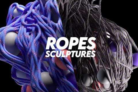 Crazy Rope Simulation Madness and Materials in Cinema 4D 2023.1 (C4D S26 and up)