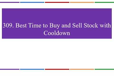 309. Best Time to Buy and Sell Stock with Cooldown | Leetcode