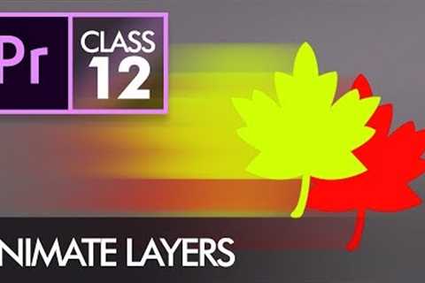 Animate Layers with Keyframes - Adobe Premiere Pro CC Class 12 - Urdu / Hindi