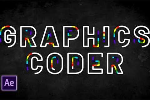 Rainbow Stroke Text Animation in After Effects - After Effects Tutorial | Graphics Coder