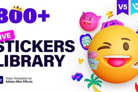 Live Stickers Library V5 | Review | easyedit.pro | After Effects Tutorial | Effect For You