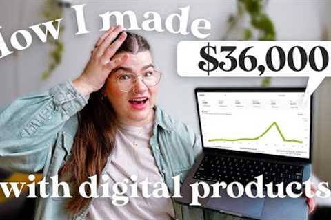 I made $36K in digital product sales as a content creator & you can too.