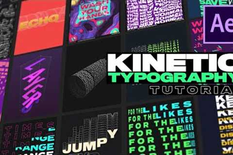 Kinetic Typography Motion Posters | After Effects Tutorial