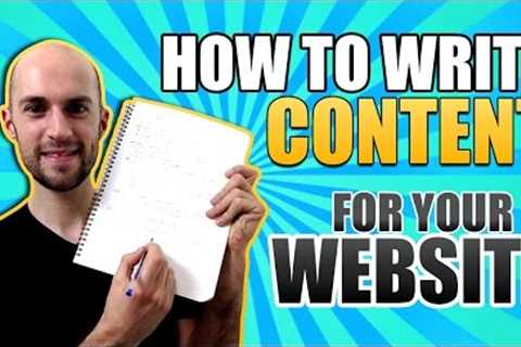 How To Write Content For Website - How To Write Website Content With Good SEO