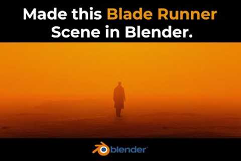 Recreated Blade Runner Scene in Blender | Cinematic Render in 5 min.