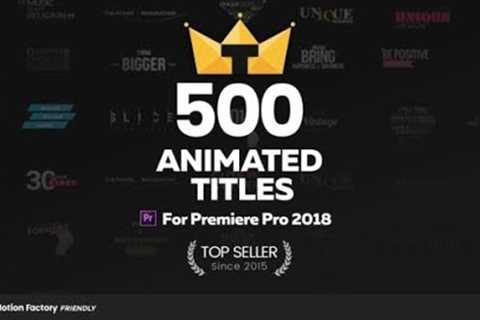 TypoKing -Animated Titles & Kinetic Typography Text for Premiere Pro(Videohive Effects &..