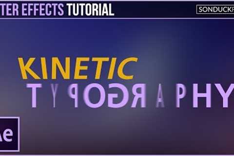 After Effects Tutorial: Kinetic Typography Motion Graphics