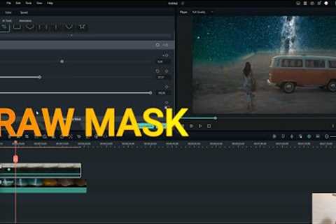HOW TO USE DRAW MASK IN FILMORA 12