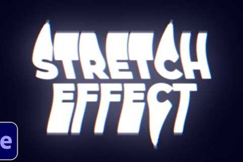 Stretch Text Tutorial in After Effects | No Plugins | Stretch Effect
