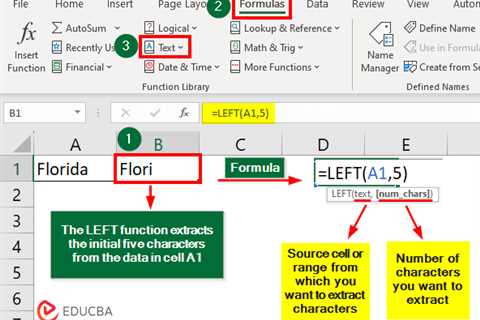 LEFT Formula in Excel