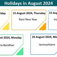 Holidays in August 2024