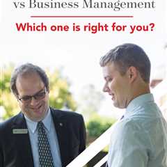 Business administration vs. business management...which one is right for you? Read the differences..