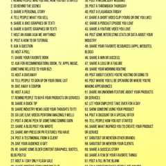 70 Killer Content Ideas To Post On Social Media - Marketing Solved