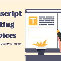 Manuscript Editing Services