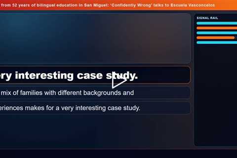 Lessons from 52 years of bilingual education in San Miguel: 'Confidently Wrong' talks to Escuela Vas